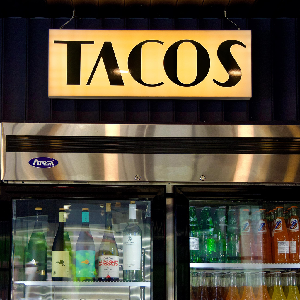 La Santa Tacos Sign